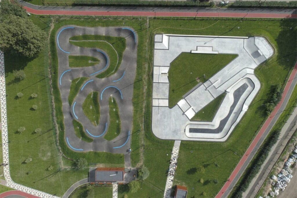 Finished second pump track in Moscow