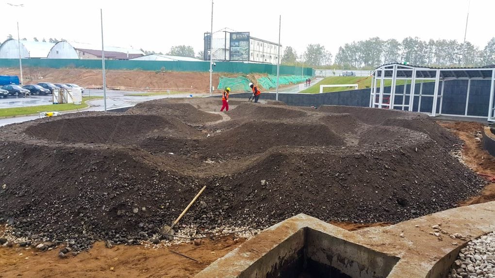 We are building the third pumptrack in Moscow